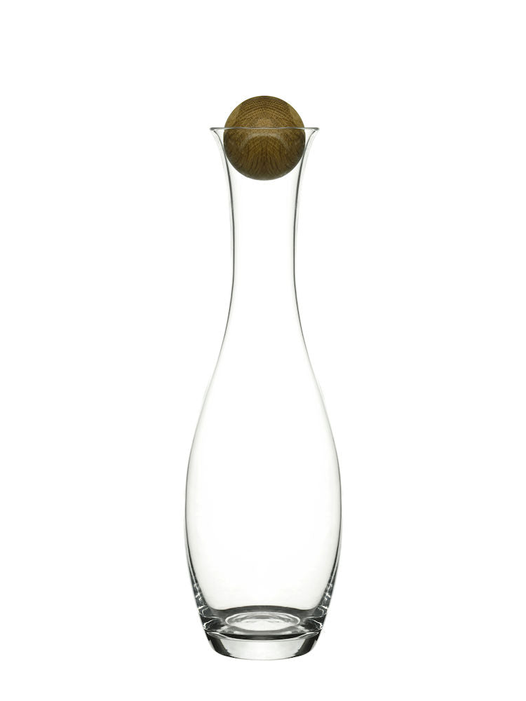 Sagaform by Widgeteer Nature Glass Wine Decanter with Oak Stopper