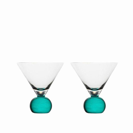 Byon Spice Martini Glass - Green, Set of 2