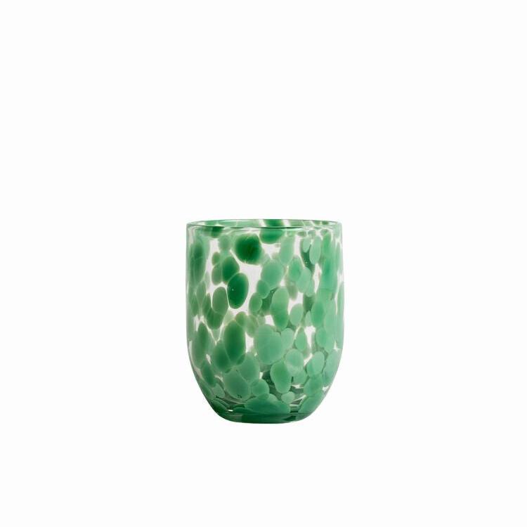 Byon Confetti Glasses - Green, Set of 6