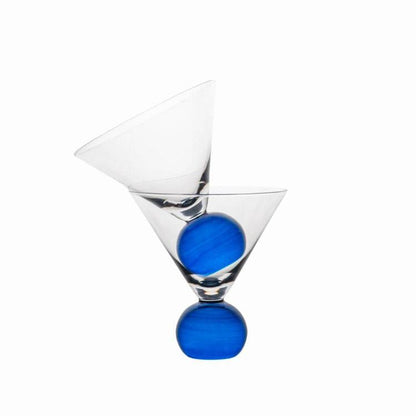 Byon Spice Martini Glass - Blue, Set of 2