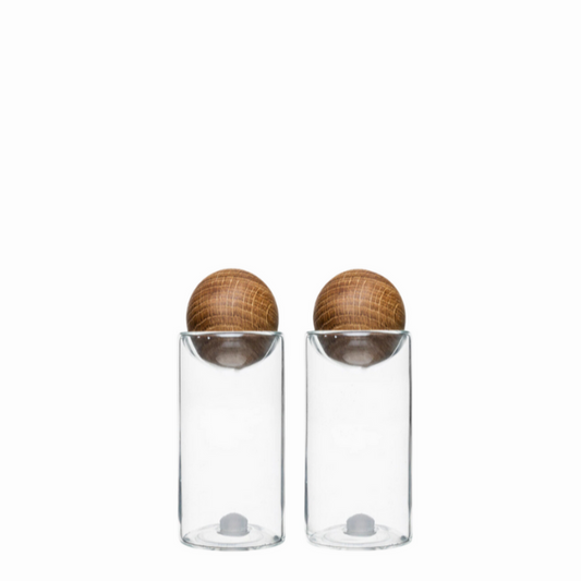 Sagaform Nature Collection Salt & Pepper Shakers - Oak, Set of 2