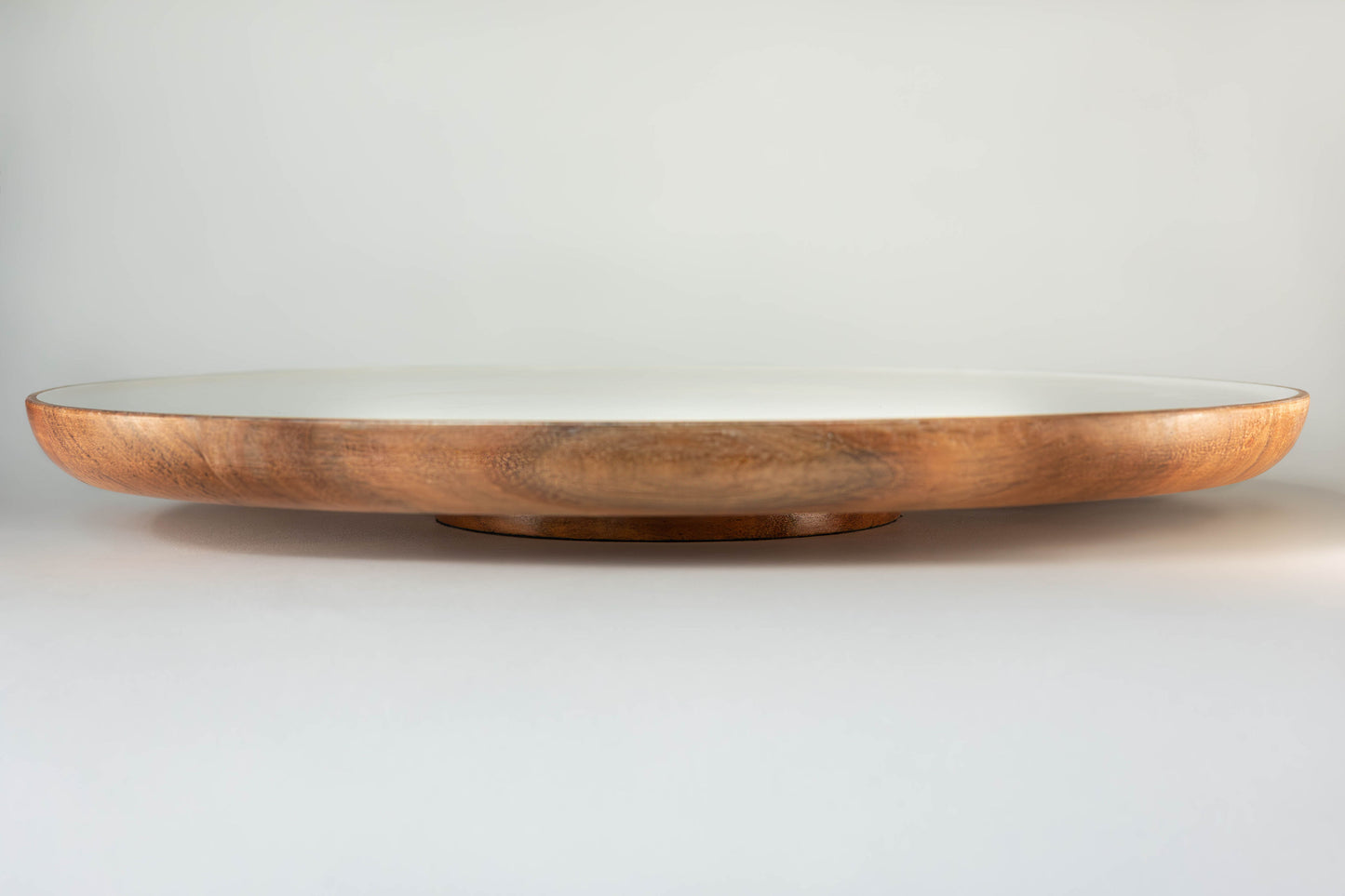 Jeanne Fitz Wood + White Collection Acacia Wood Lazy Susan, 16 inches