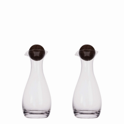 Sagaform Nature Collection Oil & Vinegar Bottles - Cork, Set of 2