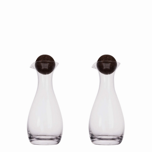 Sagaform Nature Collection Oil & Vinegar Bottles - Cork, Set of 2