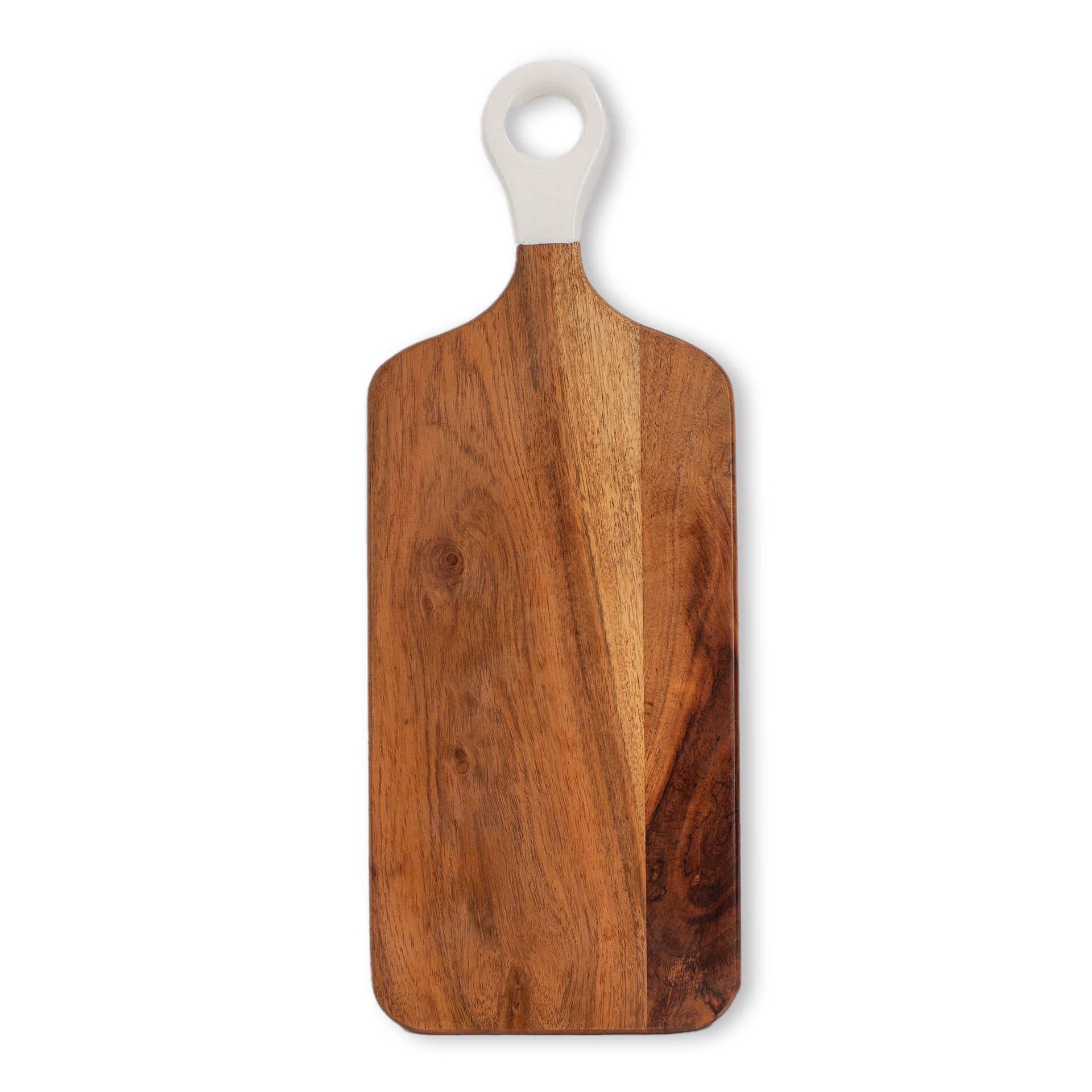 Fitz and Floyd Caleb Acacia Wood Mini Charcuterie Serve Boards, Set of 4, Brown